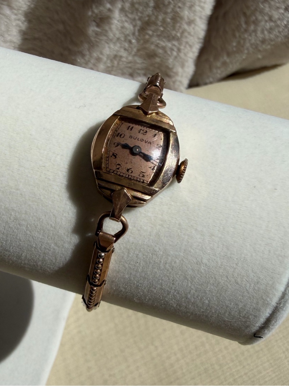Vintage 1942 Bulova Ladies Cocktail Watch - Gold Filled Bruner-Ritter Band